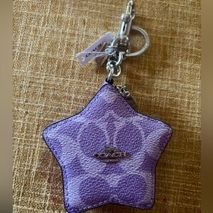 NWT Coach Purple Star Charm